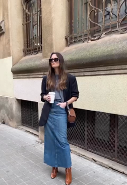 Imagen secundaria 2 - Looks de street style y uno de la influencer Rebeca Santana.