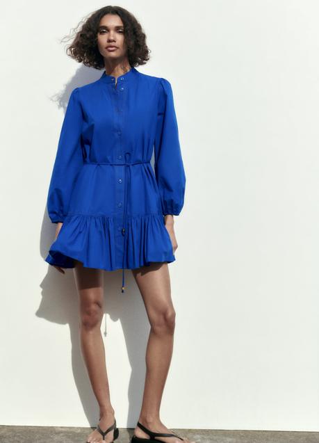 Imagen - Vestido camisero con volantes de Zara (39,95 euros)