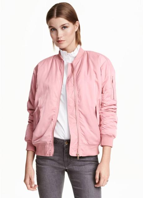 Imagen - Bomber oversize rosa de H&M