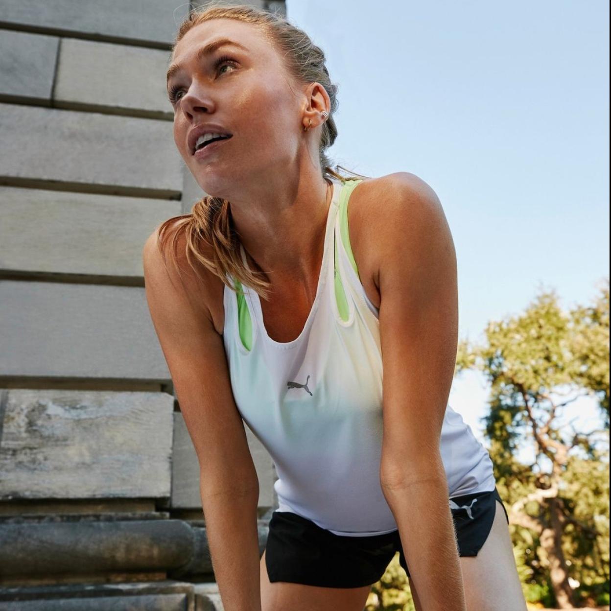 Mujer después de hacer deporte