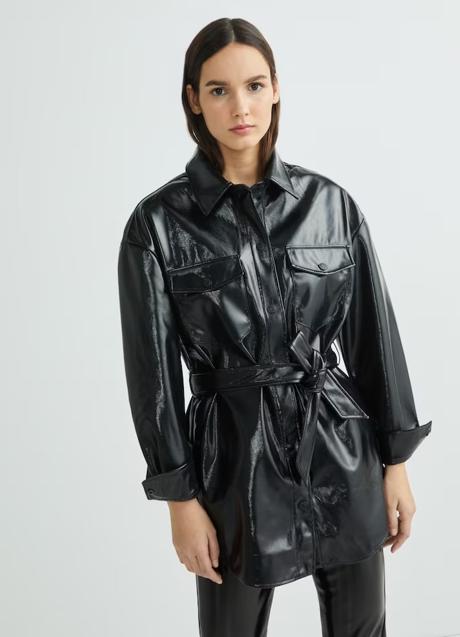 Imagen - Chaqueta negra de piel de Jack&Jones, 49,99€.