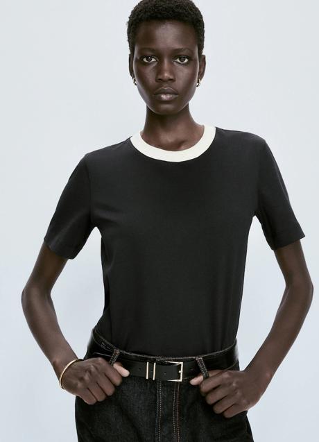 Imagen - Camiseta bicolor de Massimo Dutti (25,95 euros)
