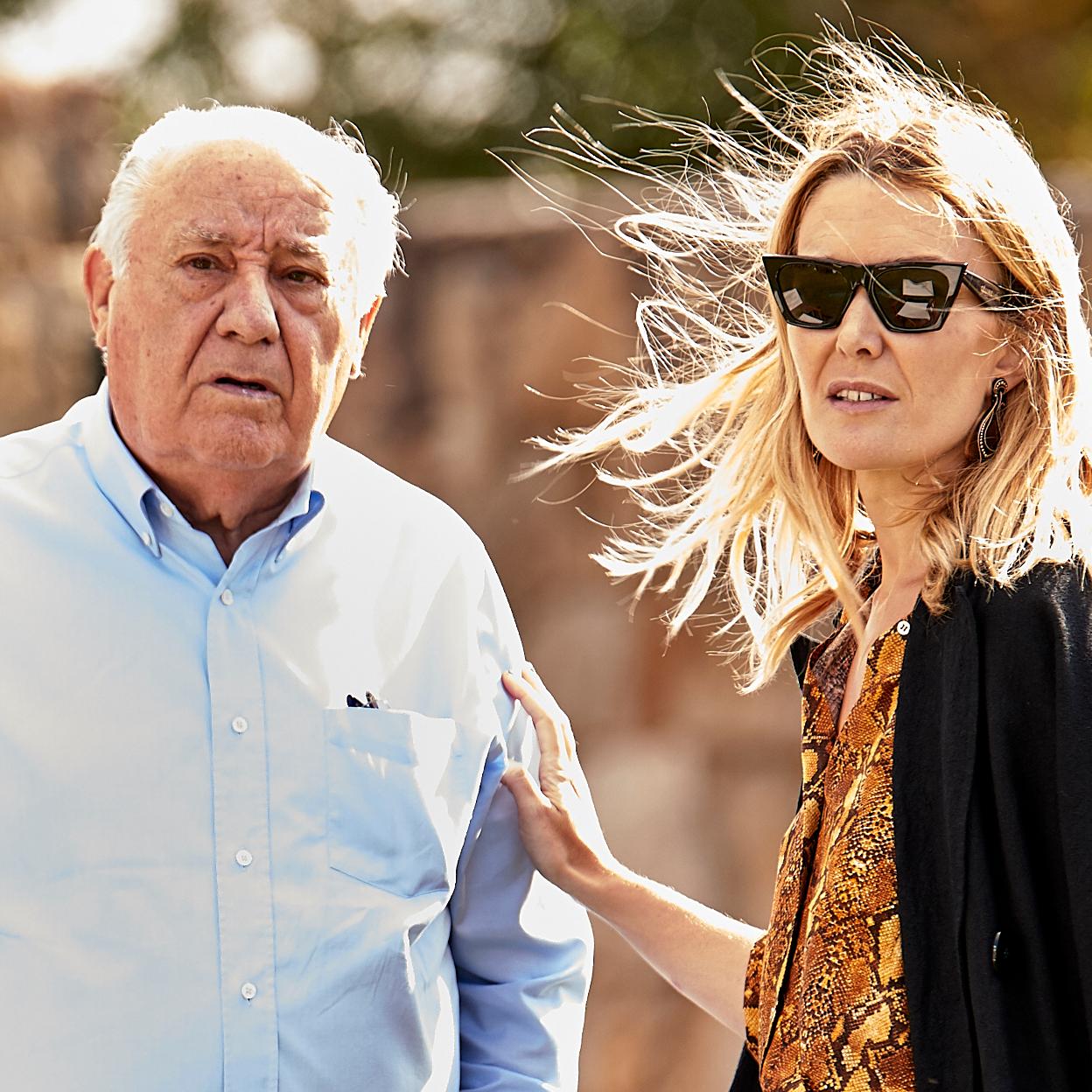 Marta Ortega con su padre, Amancio Ortega, en una foto de archivo.