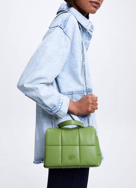 Imagen - Bolso acolchado con doble asa en verde