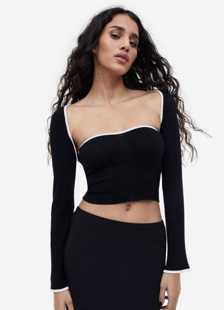 Imagen - Conjunto de top y cárdigan de H&M, 24,99€.