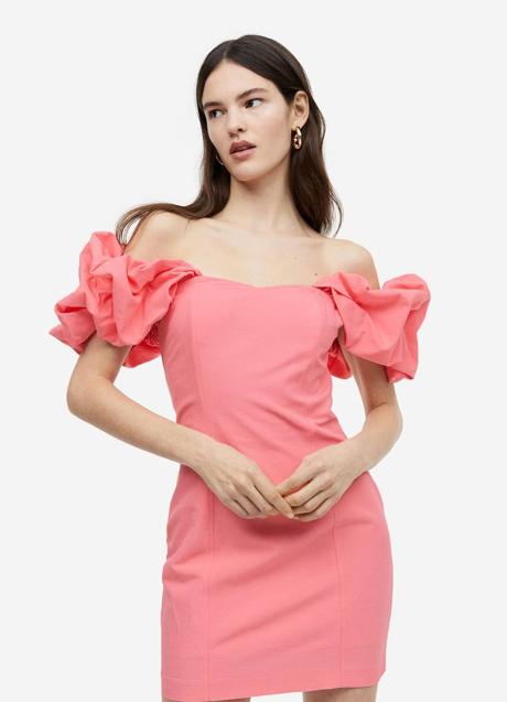 Imagen - Vestido corto con mangas volumen