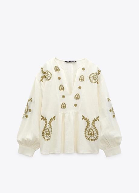 Imagen - Blusa con bordados de Zara (29,95 euros)