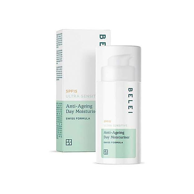 Crema hidratante antiedad para pieles ultransensibles de Belei.