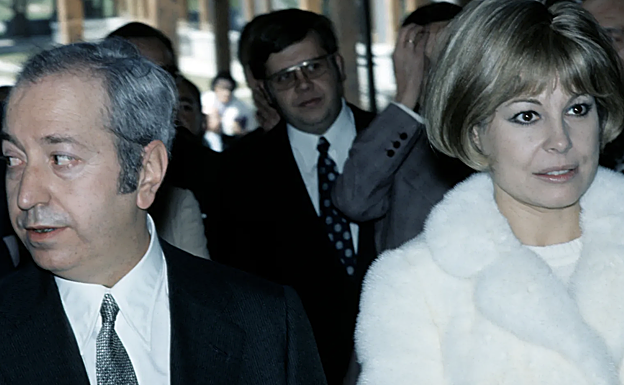 José Luis Dibildos y Laura Valenzuela el día de su boda. 