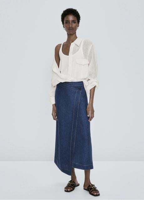 Imagen - Falda vaquera de Massimo Dutti (79,95 euros)