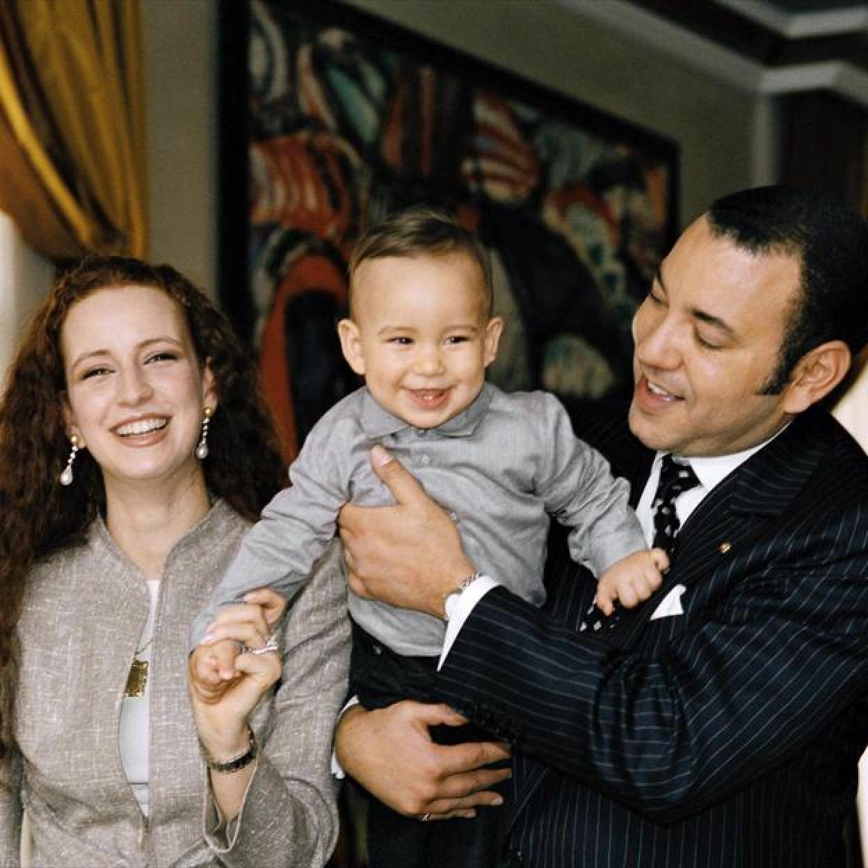 Lalla Salma y Mohamed VI con su hijo Moulay el Hassan.