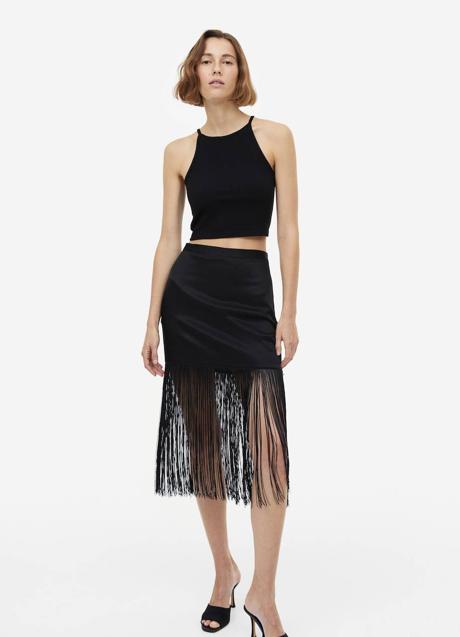 Imagen - Falda con remate de flecos largos