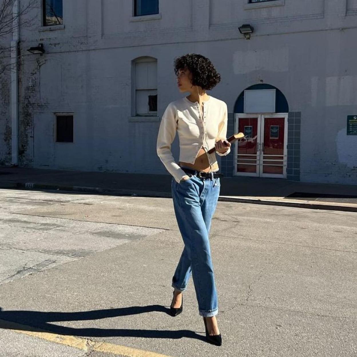 Mujer con vaqueros 501 de Levi's