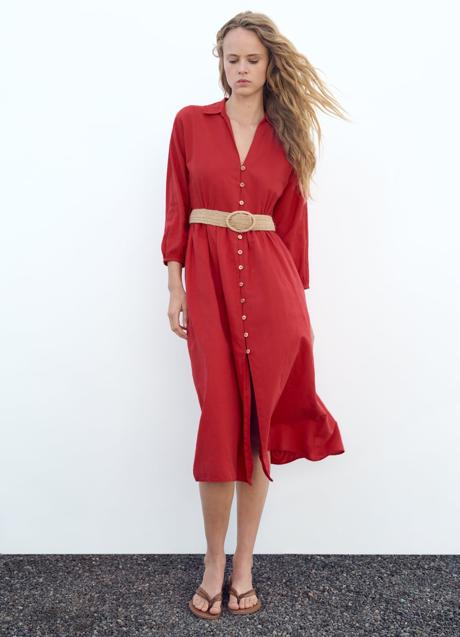 Imagen - Vestido rojo de Zara (45,95 euros)