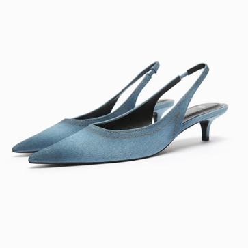 Imagen secundaria 1 - Los zapatos denim de Stradivarius, Zara y Tommy Hilfiger.