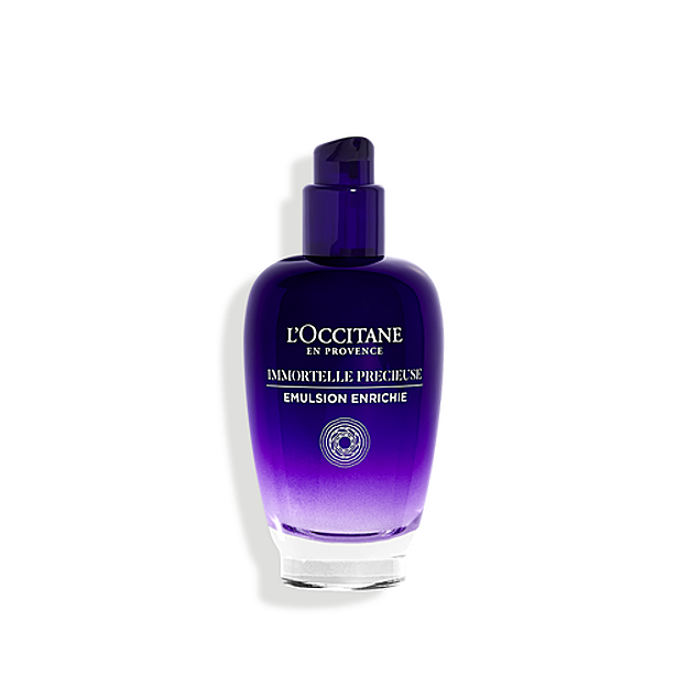 la Emulsión Enriquecida Preciosa Siempreviva de L'Occitane.