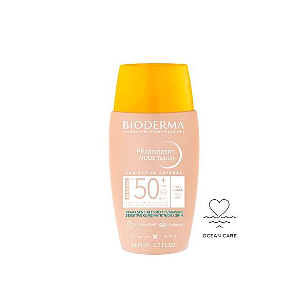Fotoprotector con color con SPF50 de Bioderma.