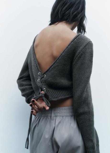 Imagen - Jersey cropped con espalda descubierta