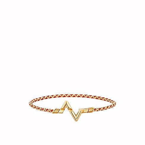 Pulsera de la colección LV Bolt, de Louis Vuitton. 
