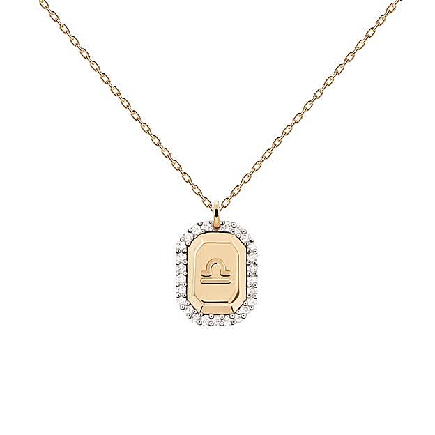 Collar libra de PdPaola de la colección inspirada en el zodiaco.
