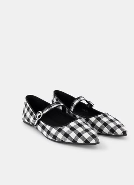 Imagen - Bailarinas con estampado vichy de Unit. Foto: Hipercor.