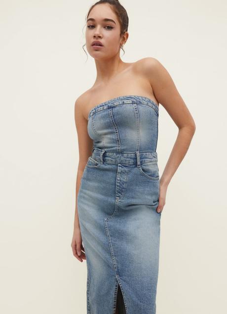 Imagen - Vestido vaquero de Stradivarius (39,99 euros)