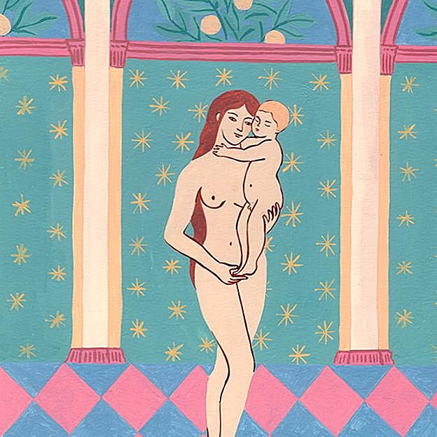 Ilustración titulada Maternidad.