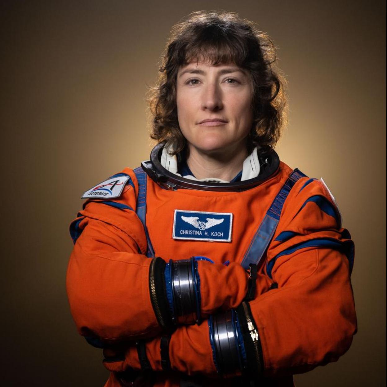 La astronauta de la NASA Christina Koch. 