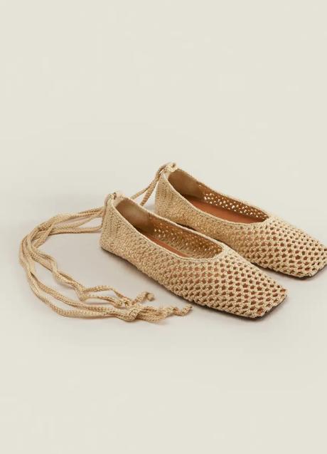 Imagen - Bailarinas caladas de croché de Zara Home. Foto: Zara Home.