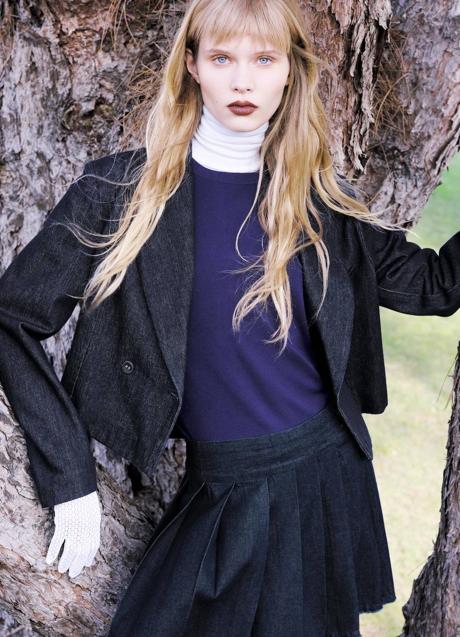 Imagen - Blazer vaquera cropped