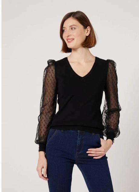 Imagen - Blusa de plumeti combinada