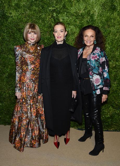 Imagen - Marta Ortega, con Anna Wintour y Diane von Furstemberg. Foto: Getty.