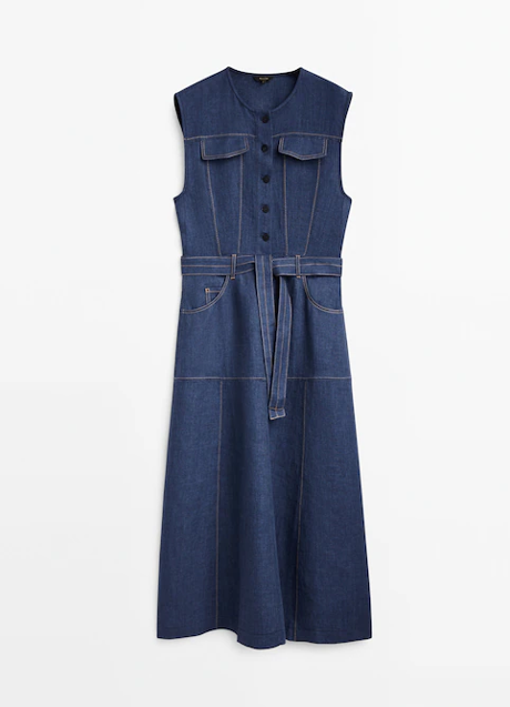 Imagen - El vestido vaquero de Massimo Dutti.