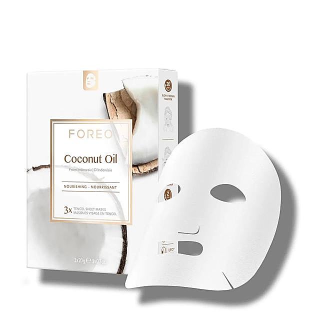 La mascarilla Coconut Oil Mask de Foreo con aceite de coco.