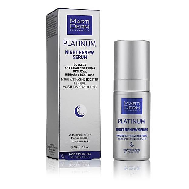 Platinum Night Renew Serum de Martiderm.