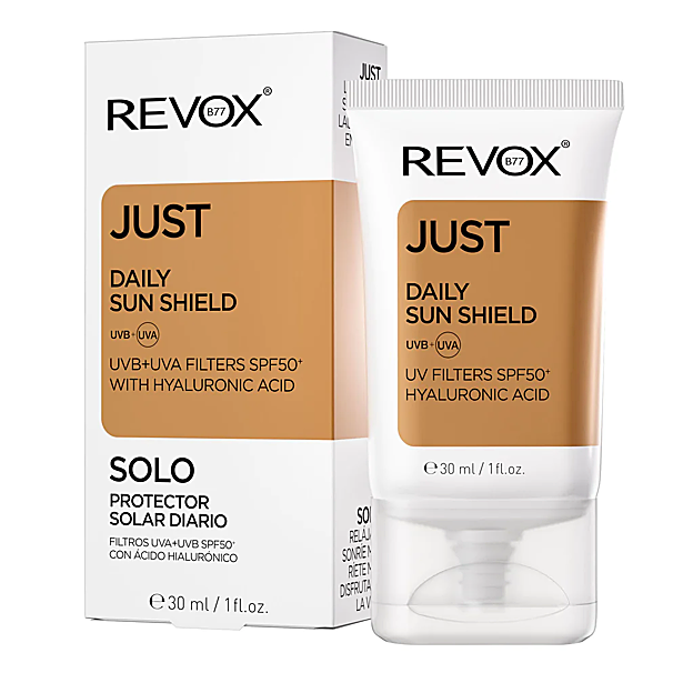 El protector solar Just Daily Sun Shield de Revox.