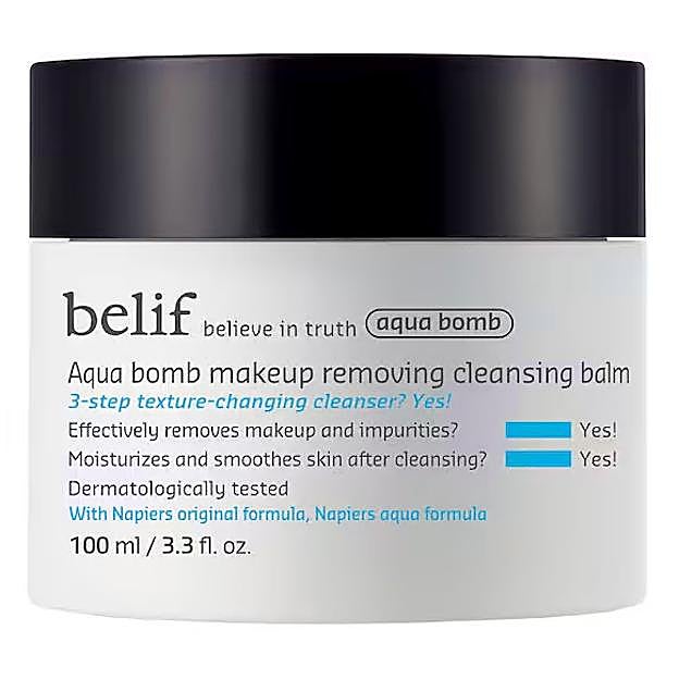 Aqua Bomb de Belif es perfecto si quieres un plus de hidratación al desmaquillarte.