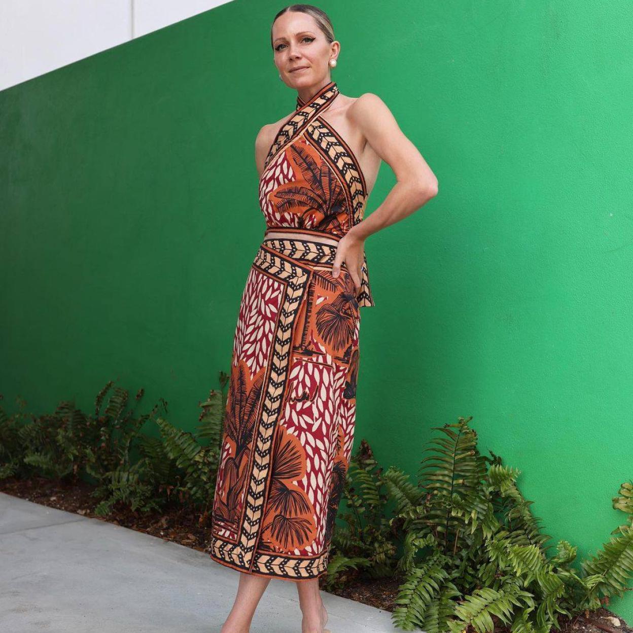 La influencer lleva un conjunto veraniego