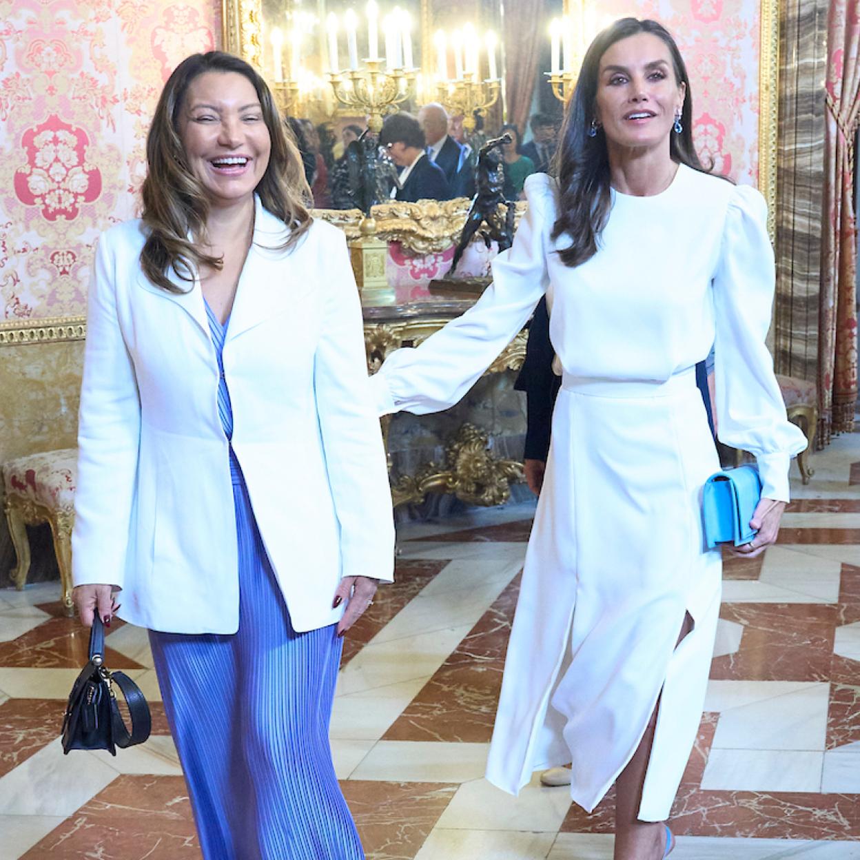 Rosángela Lula da Silva y la reina Letizia.