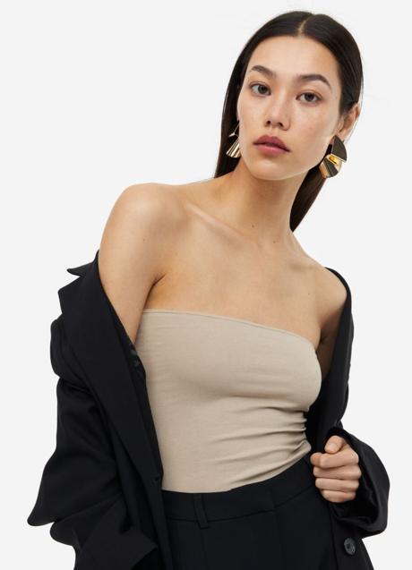 Imagen - Top de tubo en beige de H&M. Foto: H&M.-.