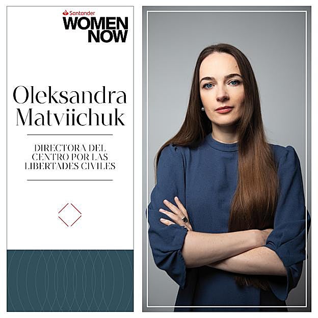 Oleksandra Matviichuk, premio Nobel de la paz 2022, protagonista de Santander WomenNOW