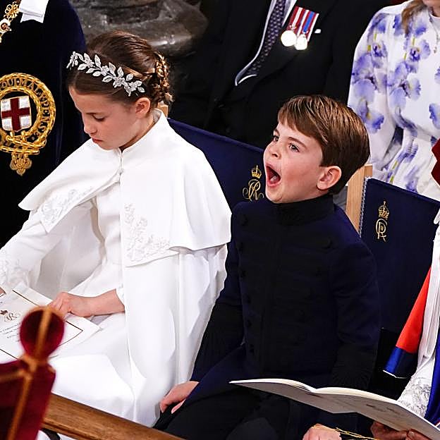 El príncipe Louis en la coronación de Carlos III.