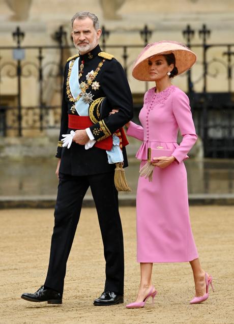 Imagen - El rey Felipe VI y la reina Leizia llegando a la coronación de Carlos III. / GTRES