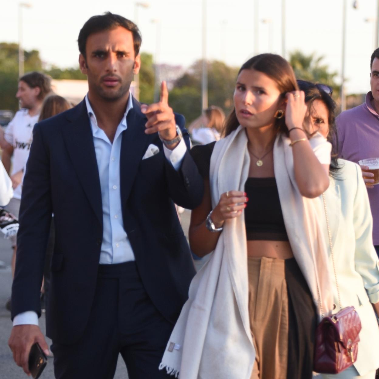 Tana Rivera y su pareja.