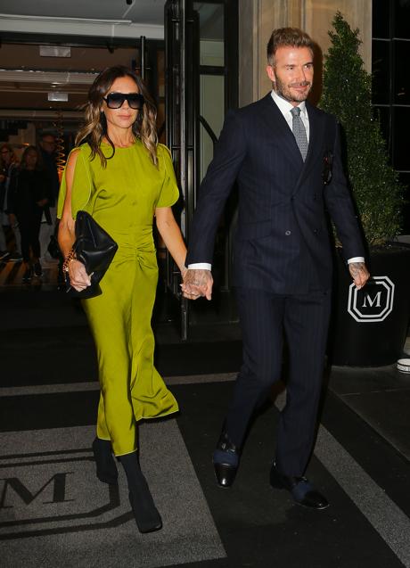 Imagen - Victoria Beckham con el vestido verde de la reina Letizia. / GTRES