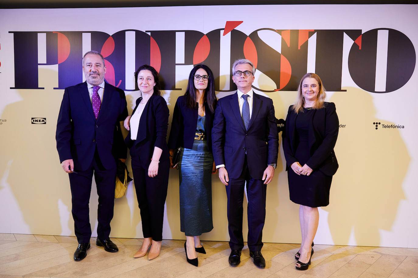 Daniel Gil, jefe de Prensa; Susana Cortés, directora RR.HH.; Esther Espinosa, directora de Comunicación; Jesús Ponce, presidente; y Natividad Calvente, Corporate Affaires head.
