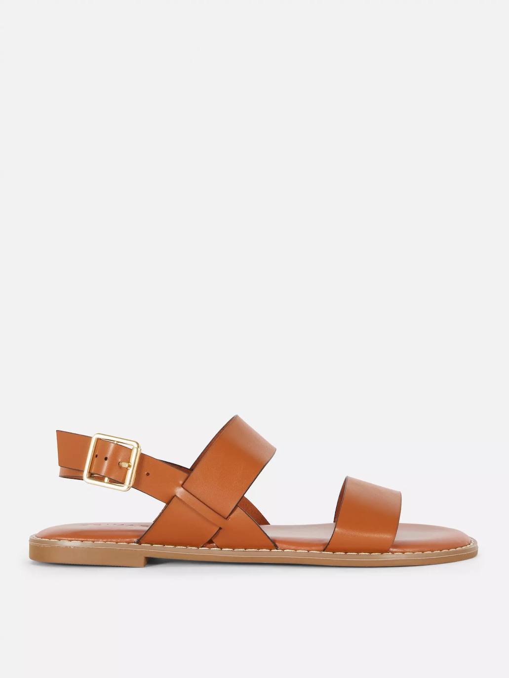 Sandalias efecto piel