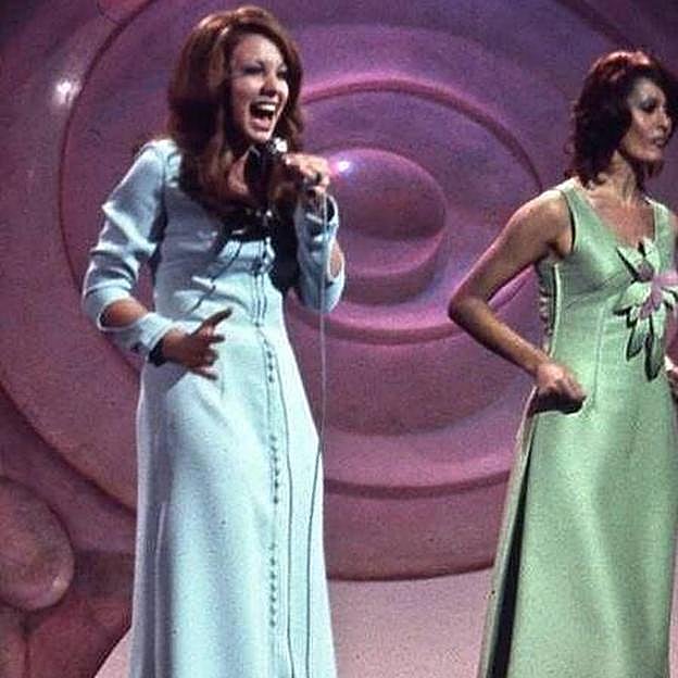 Karina, en un momento de su participación en el festival de Eurovisión de 1971.