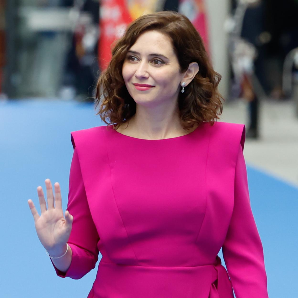 Isabel Díaz Ayuso durante el acto de entrega de medallas de San Isidro, en Madrid.