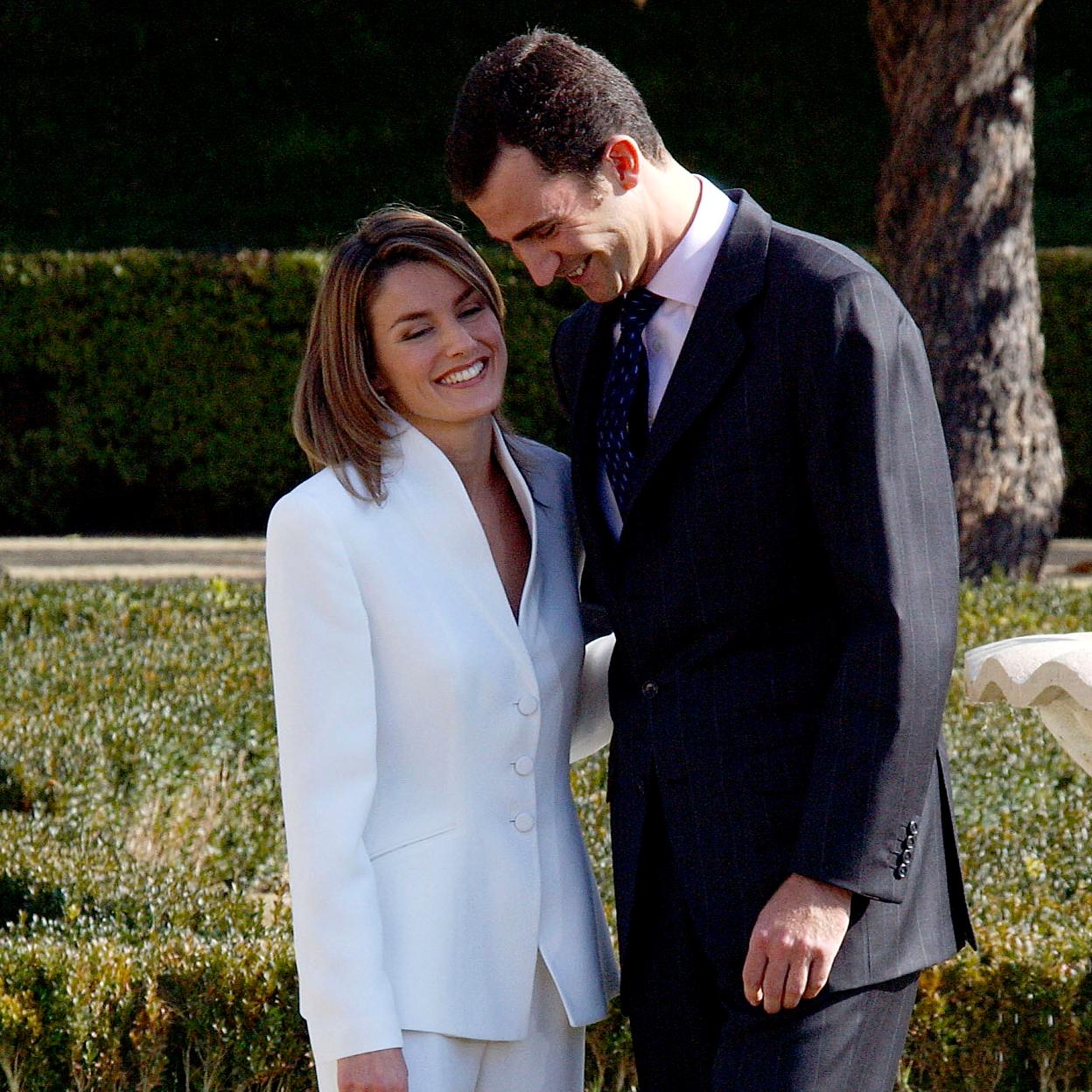 Letizia y Felipe, el día que anunciaron su compromiso.